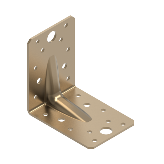 A2 Stainless steel reinforced angle bracket AISI304