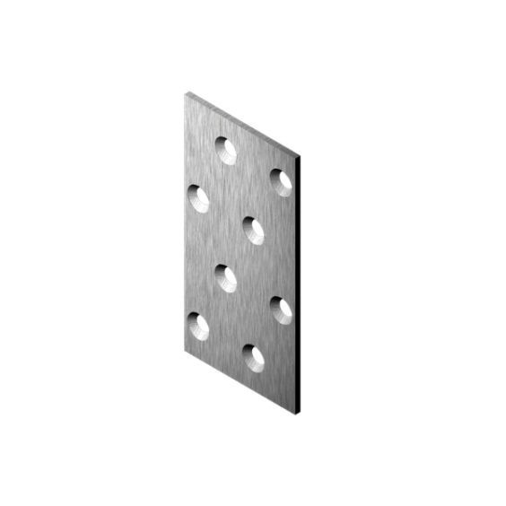 Nail plate with phased holes