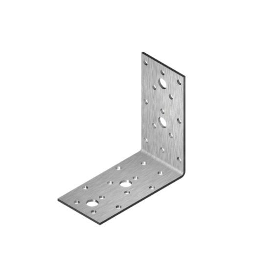 Perforated angle bracket with bolt holes