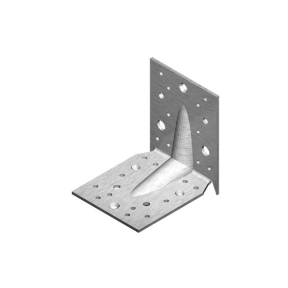 Reinforced angle bracket with spikes