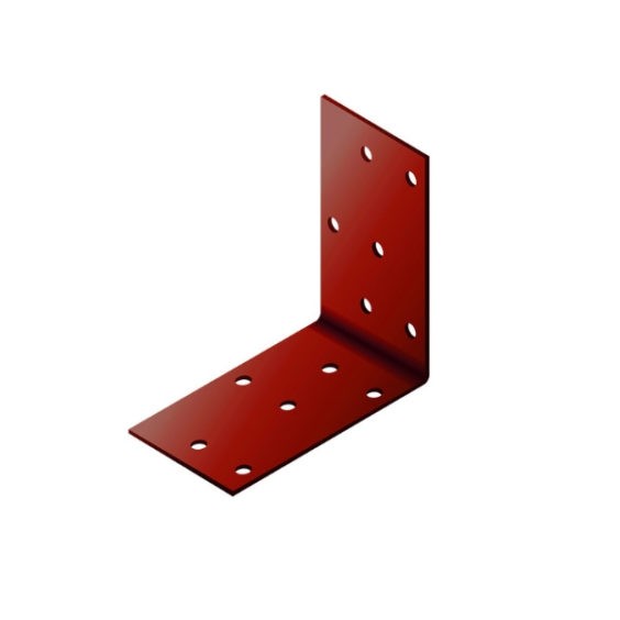 Perforated angle bracket, coloured
